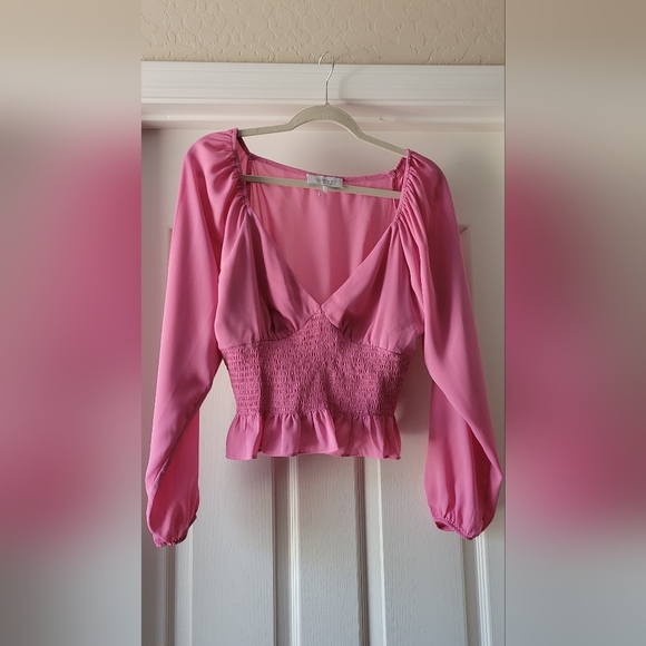 WAYF Waist Long Sleeve Raglan Top - Picture 3 of 7